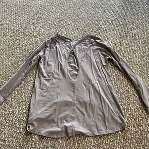 Lululemon open back long sleeved top
